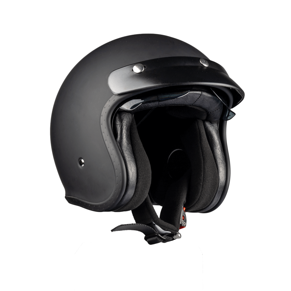 Czarny otwarty kask retro ROXAR Classic